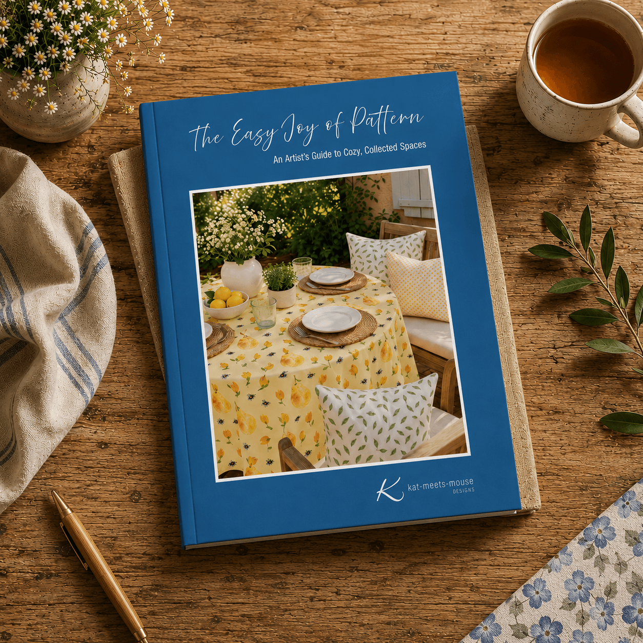 cover page of the guide called the easy joy of pattern by katmeetsmouse.