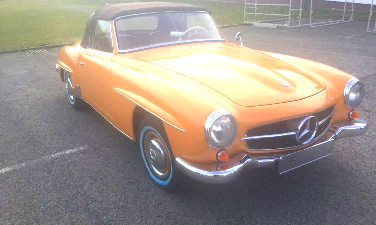 Der Mercedes 190 SL: In den fünfziger Jahren der absolute Traum eines jeden Autofans - doch leider: Für die allermeisten unerfüllbar. Mercedes Oldtimer-Vermietung