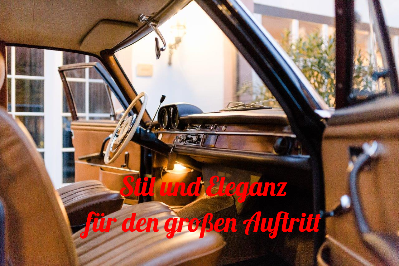 Schick und elegant: Die Mercedes Oldtimer Limousine Mercedes Limousine mieten