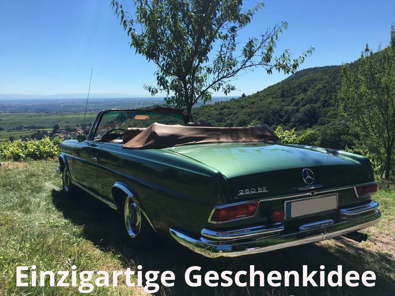 Eine Oldtimerfahrt schenken mit Chauffeur und tollem Erlebnisprogramm - mit Geschenkgutschein. Oldtimer mieten Gutschein Geschenk