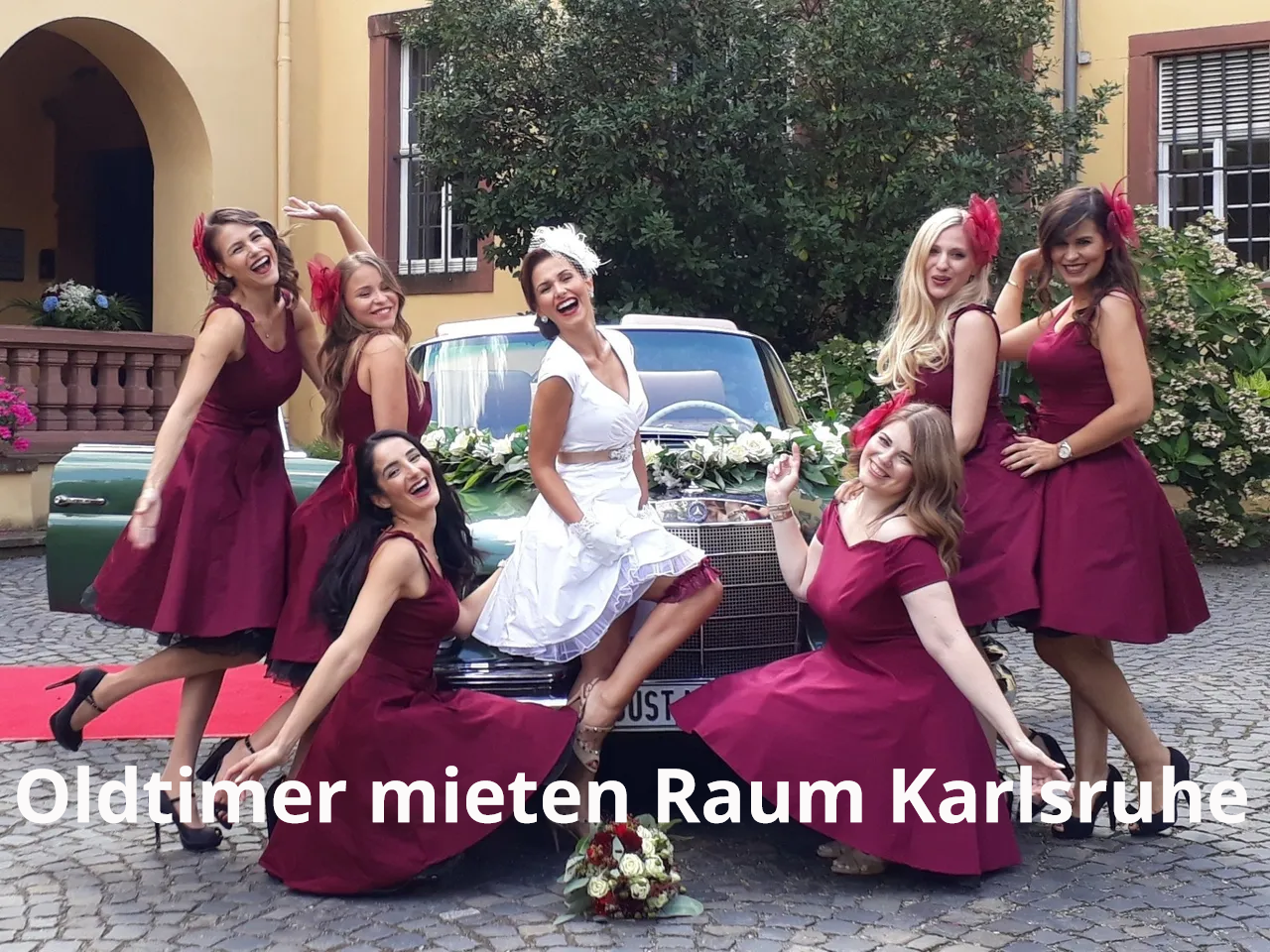 Oltimer mieten Karlsruhe Hochzeit Hochzeitsauto