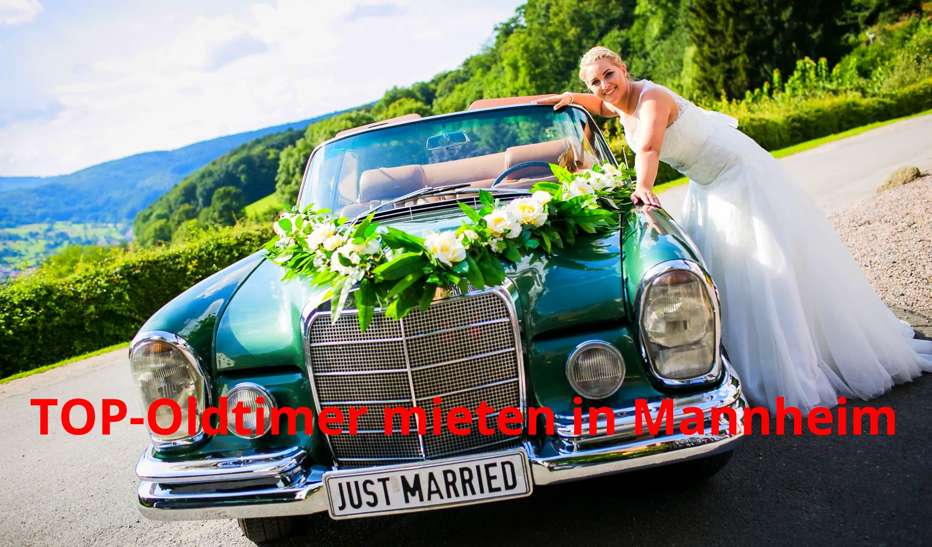 Oldtimer mieten in Mannheim (oder auch einen hübschen Oldtimerbus mieten) für die Hochzeit und für Events. Mieten Sie die Oldtimer auch in Ludwigshafen, Speyer, Schifferstadt, Bad Dürkheim, Neustadt, Landau, Heidelberg bis Worms. Oldtimer Hochzeitsauto mieten Mannheim