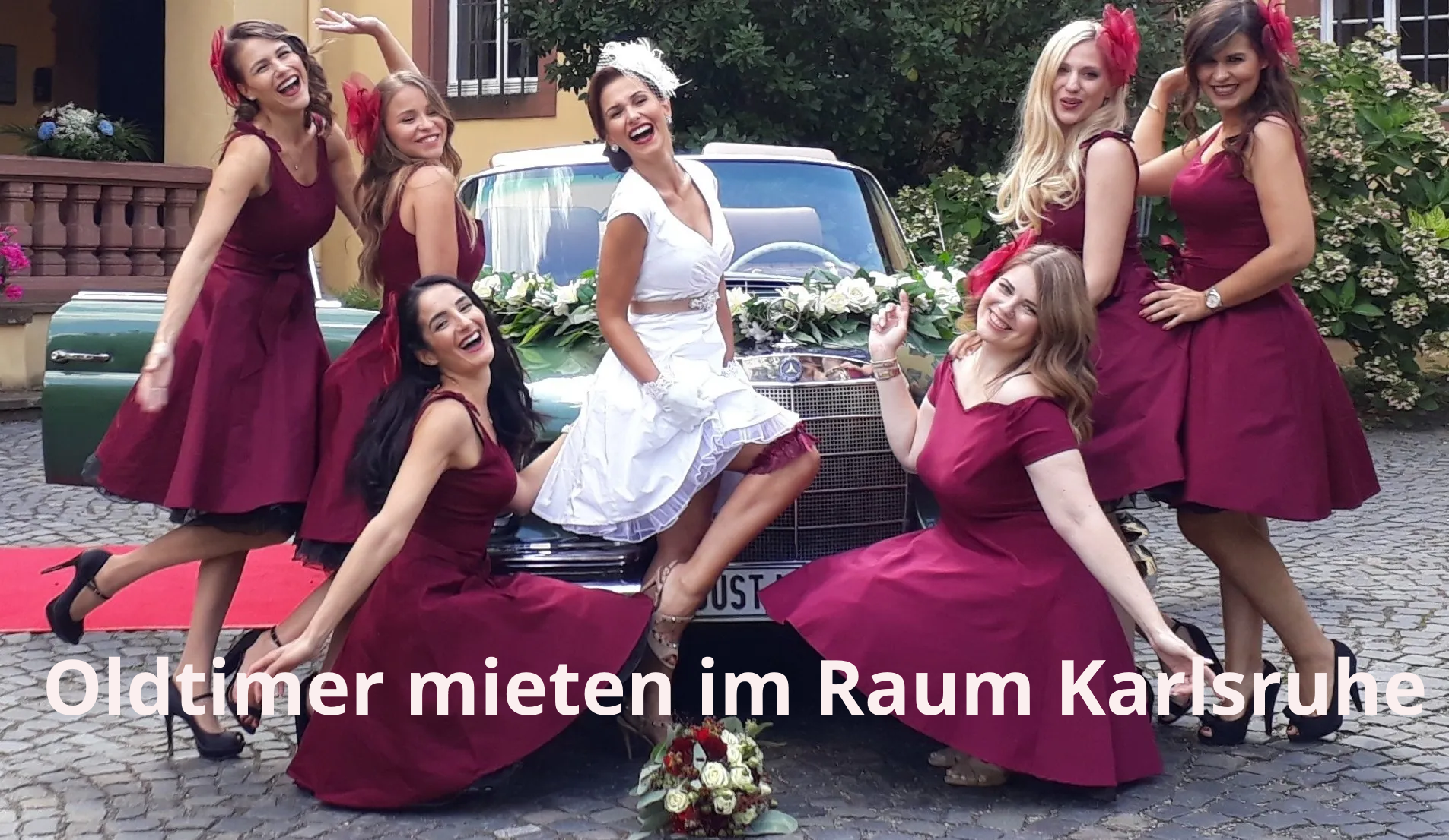 Oldtimer mieten Karlsruhe: Tolle Oldtimer mieten als Hochzeitsauto in Karlsruhe, Bruchsal, Bretten, Pforzheim, Rastatt und Baden-Baden. Wir vermieten auch bis Mannheim, Heidelberg und Darmstadt, sowie bis Freiburg, Stuttgart und München. Oldtimer mieten Karlsruhe Hochzeit Hochzeitsauto