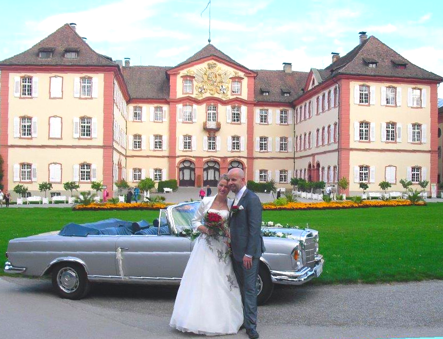 Einen Oldtimer mieten zur Hochzeit auf der Insel Mainau. Oldtimer mieten Hochzeit Insel Mainau