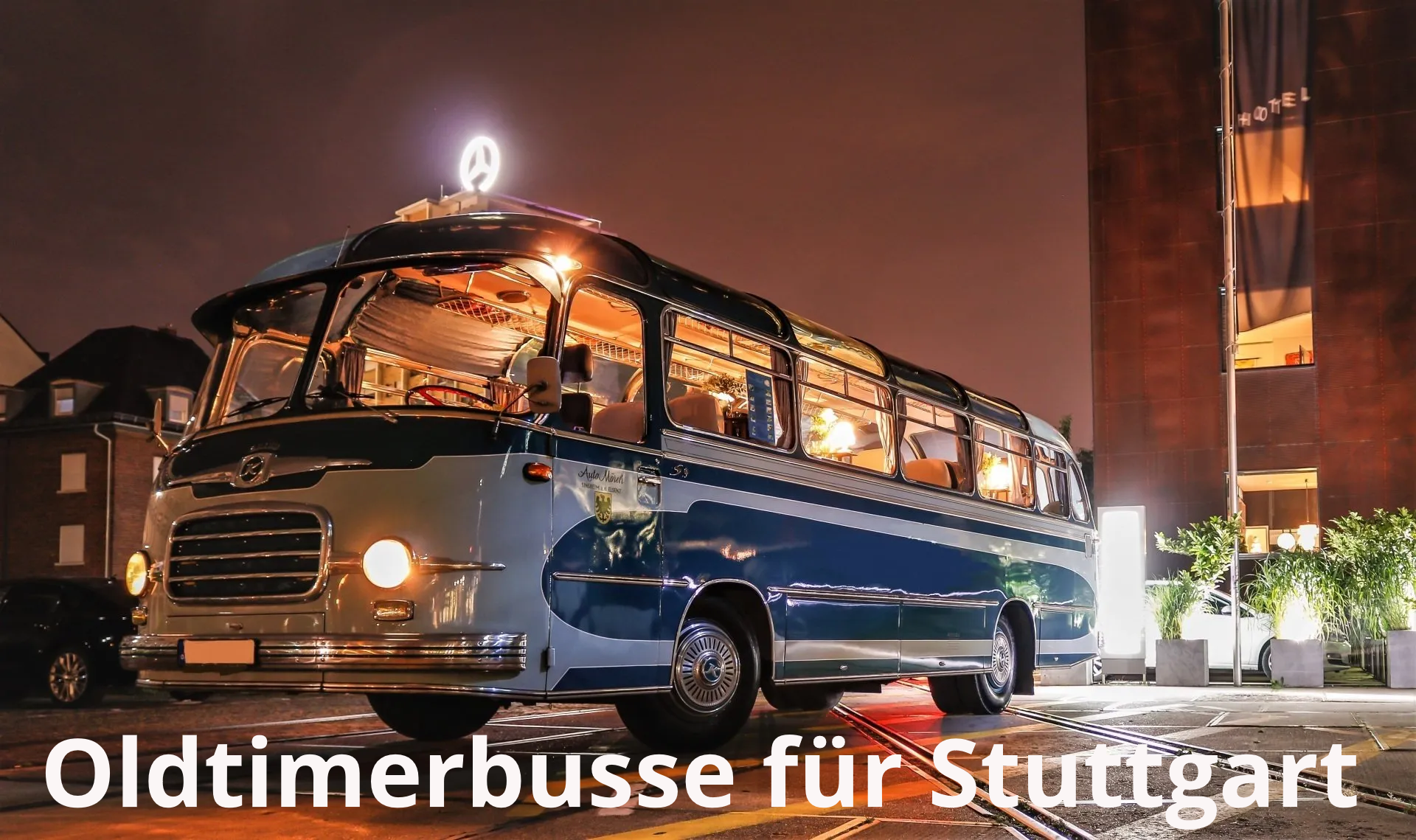 Oldtimerbus mieten Stuttgart: Diesen Oldtimerbus mieten in Stuttgart und weitere TOP- Oldtimerbusse in der Stuttgarter Region: Ludwigsburg, Vaihingen-Enz, Esslingen, Nürtingen, Reutlingen, Herrenberg, Calw und Pforzheim, sowie in Schwäbisch Gmünd bis Aalen. Oldtimerbus mieten Stuttgart