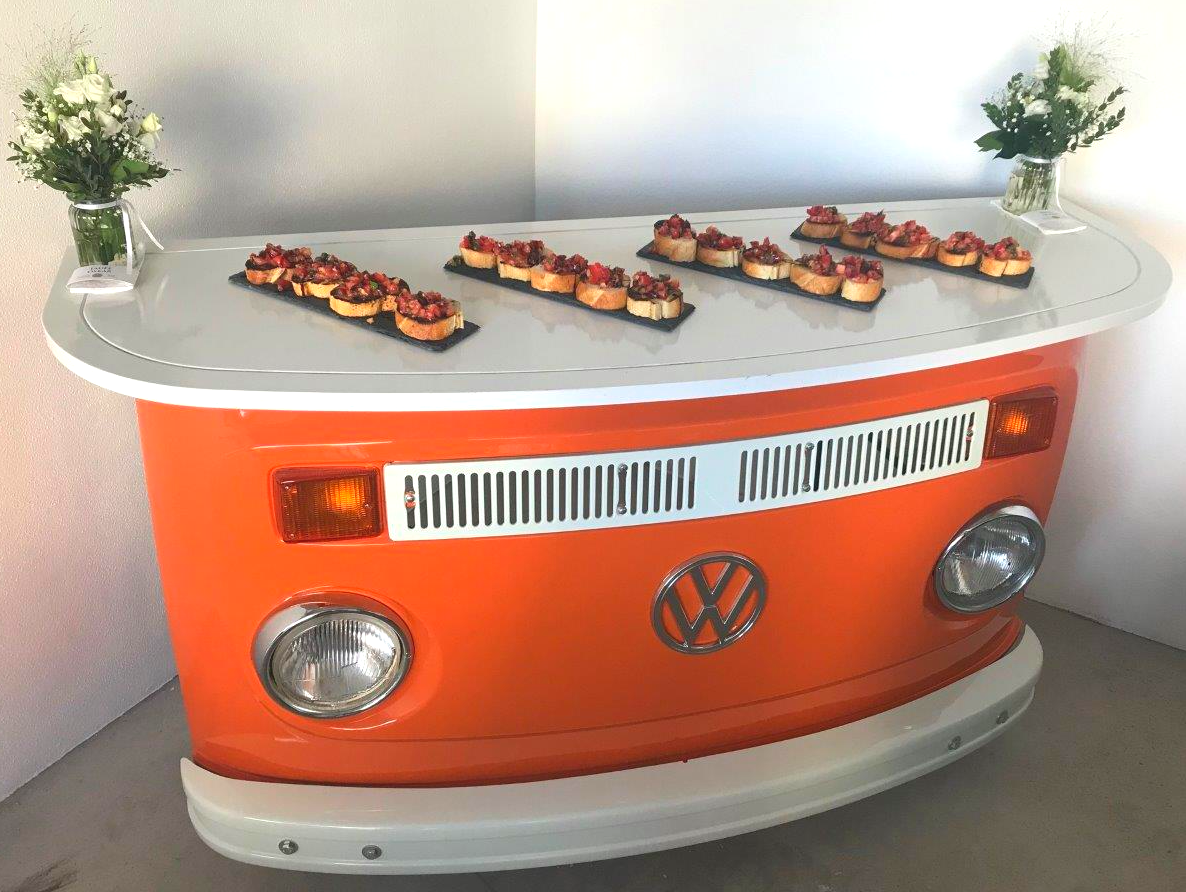 VW Bulli Thele Empfangstheke Messe Event Hochzeit VW Bulli Theke Empfangstheke Messe Event Hochzeit