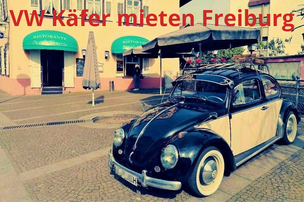 Mieten Sie bei der K & K Oldtimer-Vermietung einen VW Käfer aus den sechziger Jahren. Fahren Sie zurück in die goldene Zeit des Wirtschaftswunders. Zu mieten ist der Käfer in der Region um Freiburg, Waldkirch, Emmendingen und entlang des Kaiserstuhls. VW Käfer mieten Freiburg