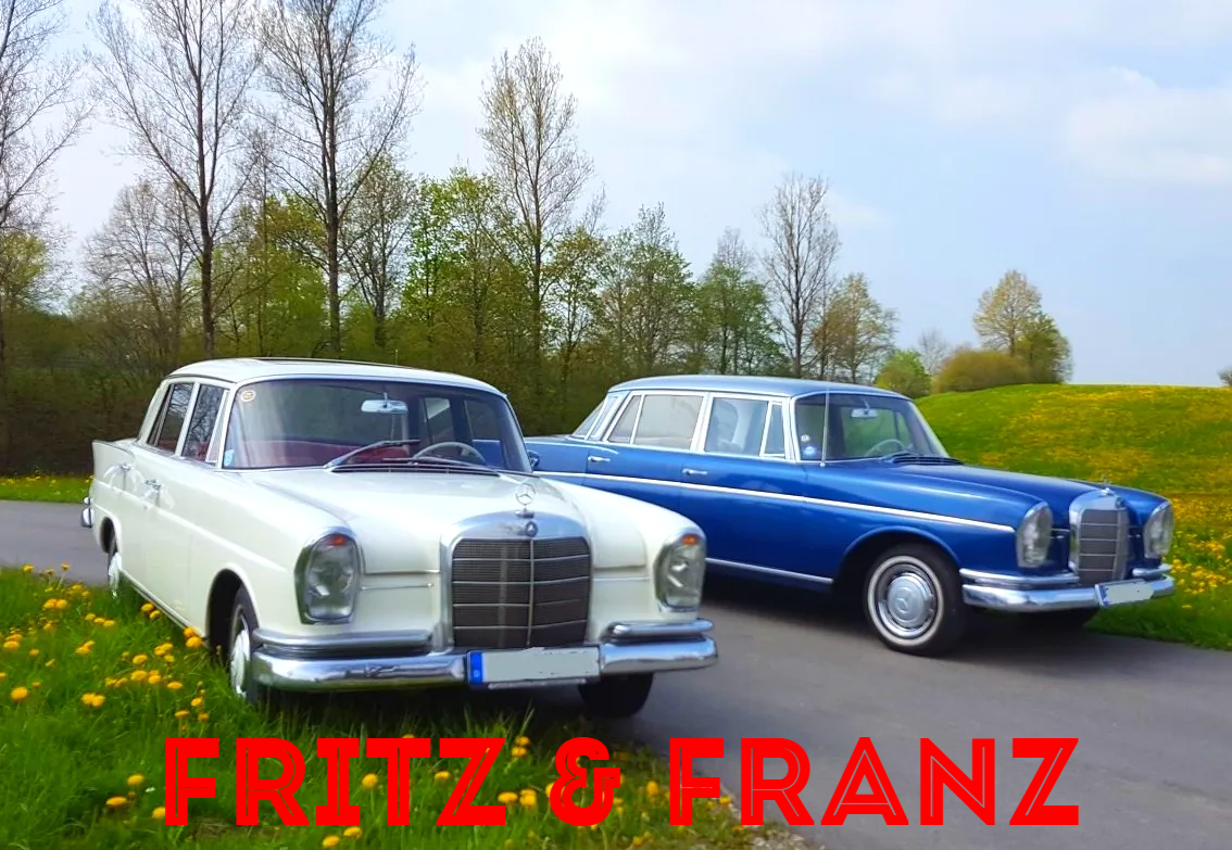 Oldtimer mieten Bodensee Konstanz: Mieten Sie Fritz und Franz, unsere beiden Mercedes HECKFLOSSEN, von Konstanz, Meersburg, Lindau oder Bregenz aus, für eine Oldtimertour entlang des Bodensees. oldtimer-mieten-bodensee-konstanz