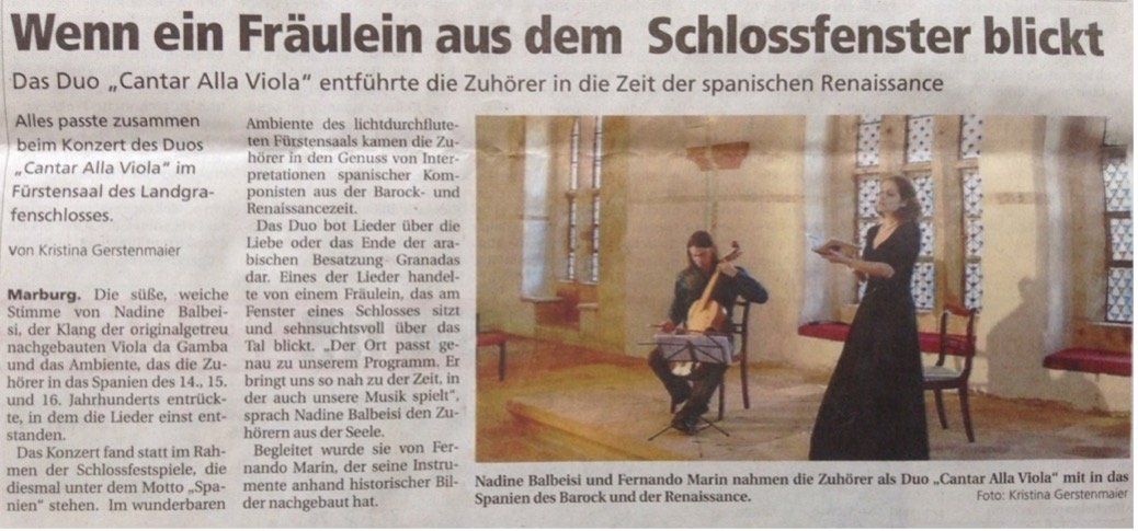 Wenn ein Fräulein aus dem Schlossfenster blickt