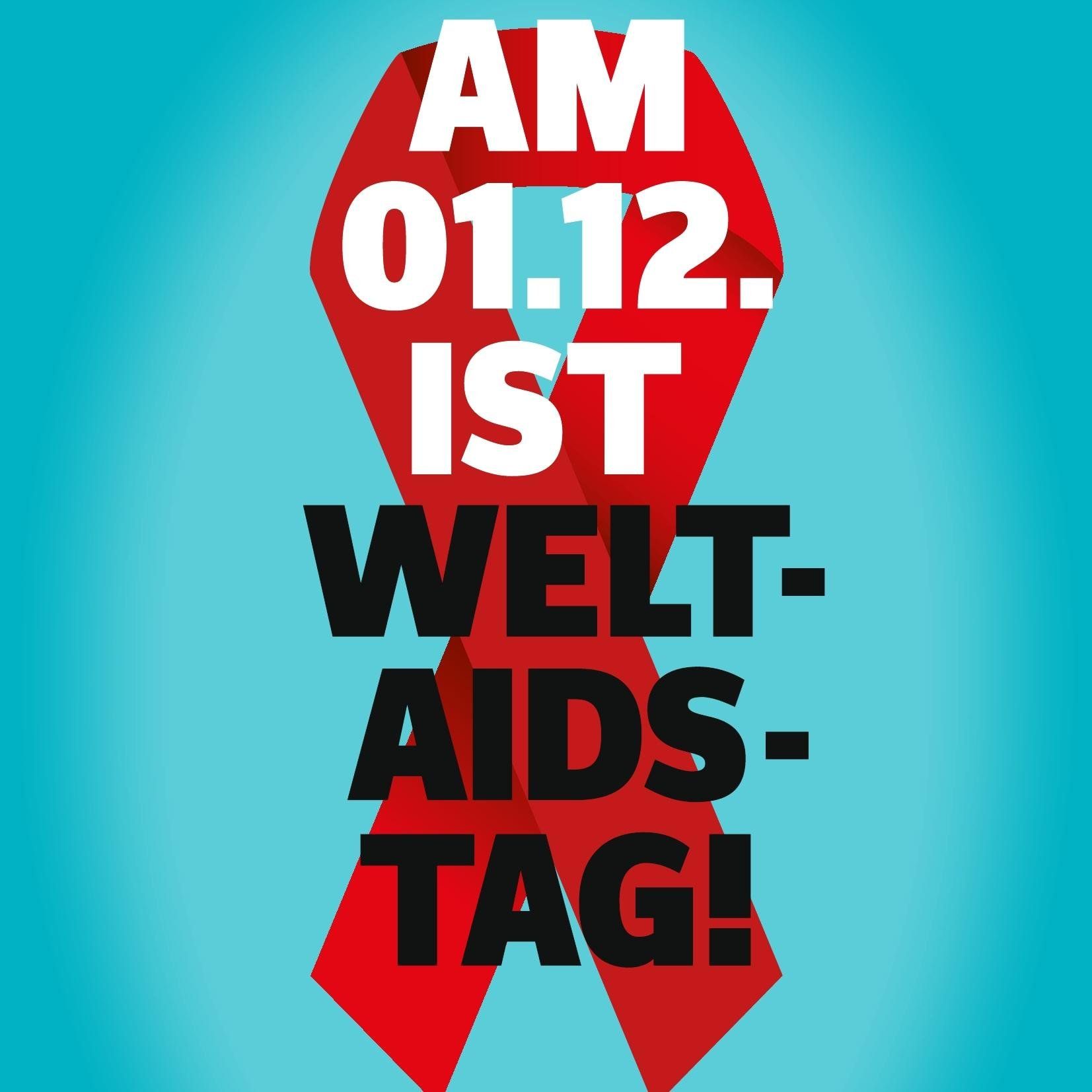 Foto der Aidsschleife zum Welt-AIDS-Tag