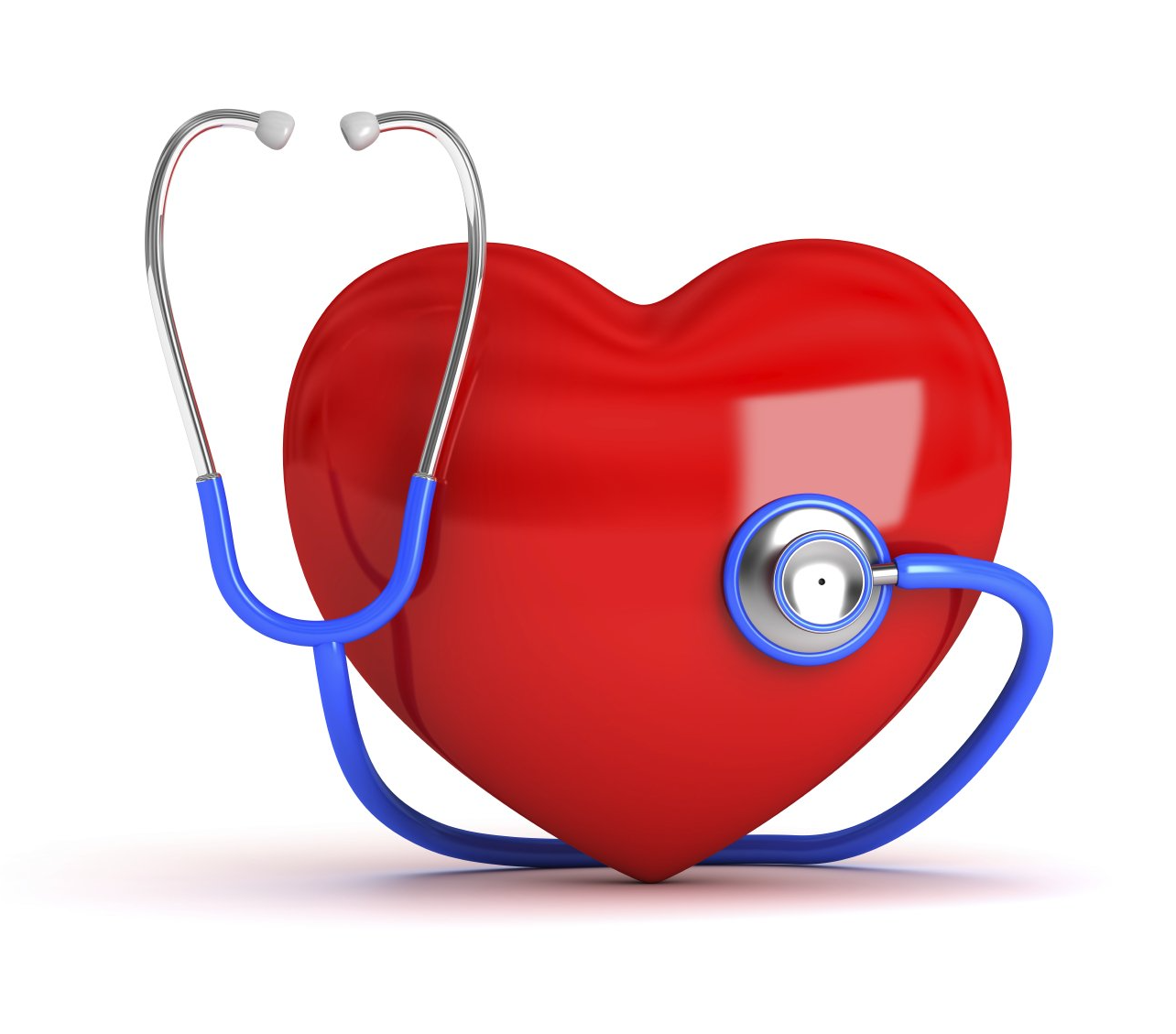 Graphic representing Life and Health insurance. Heart shape with stethoscope