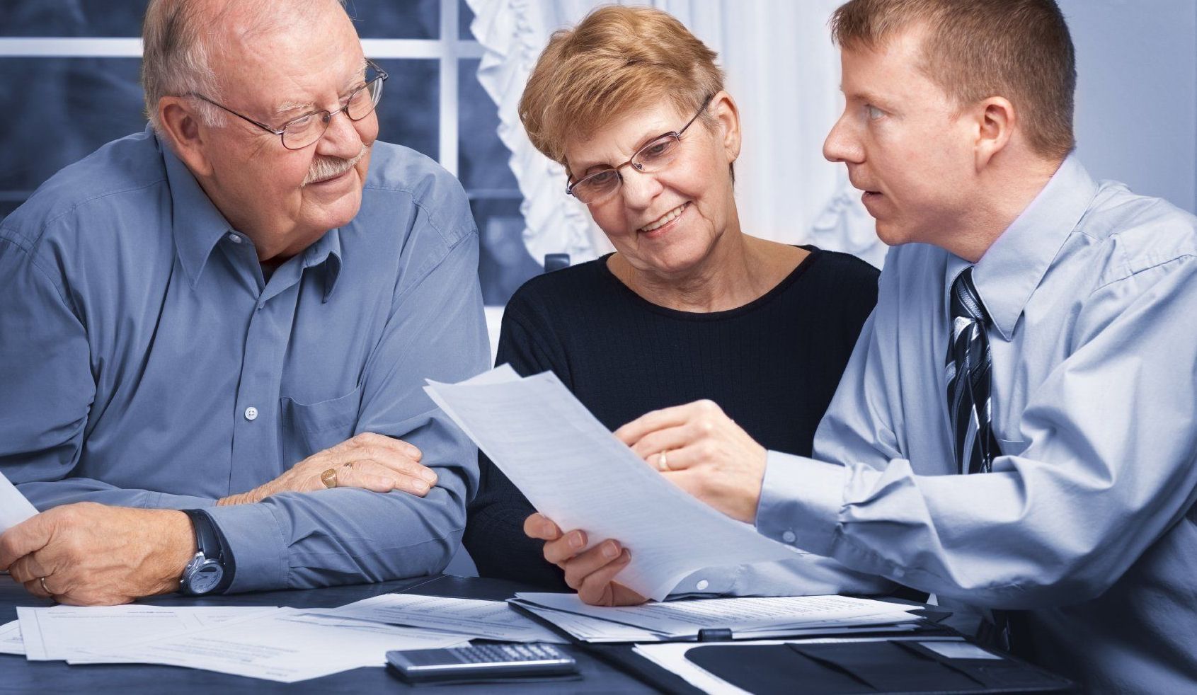 Smiling people in a business meeting