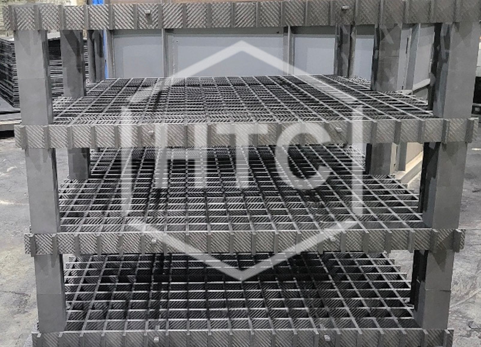 CFC Fixture for a Vacuum Sintering Process designed by High Temperature Concept. Made in the USA.