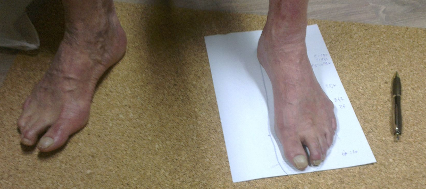 Les prises de mesure pour chaussures