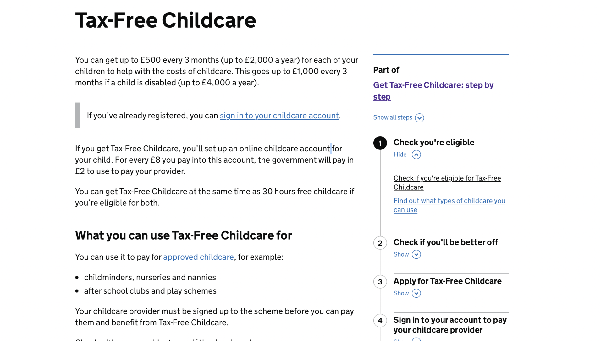 Click here to be taken to see if you might be eligible