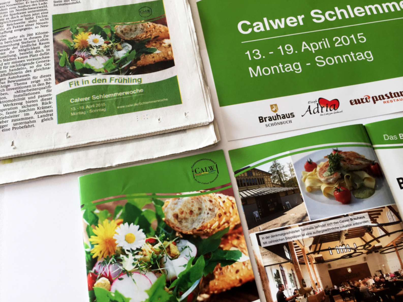 Stadt Calw - Schlemmerwoche mit mehreren Medien