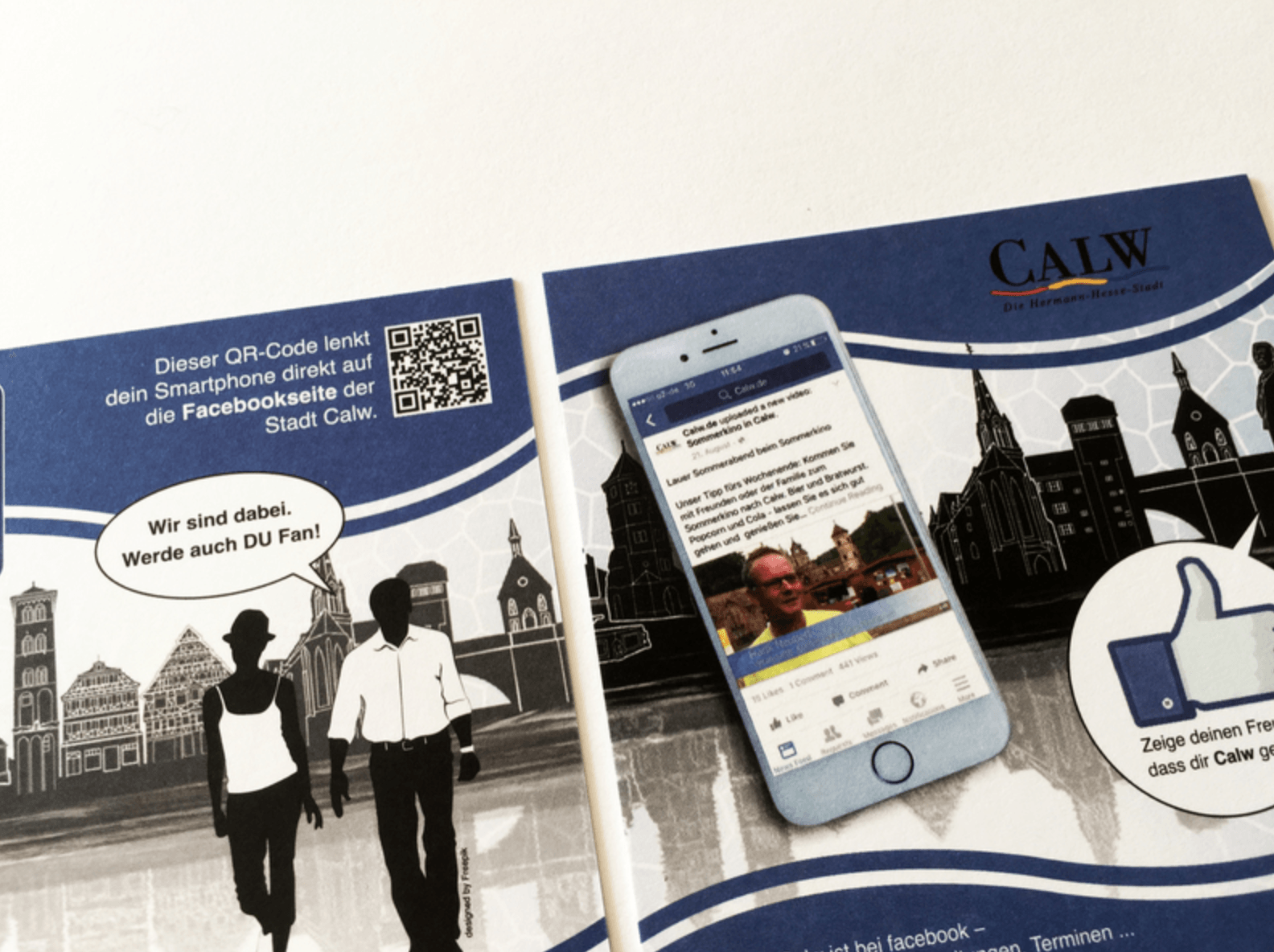 Stadt Calw - Flyer zum Social Media