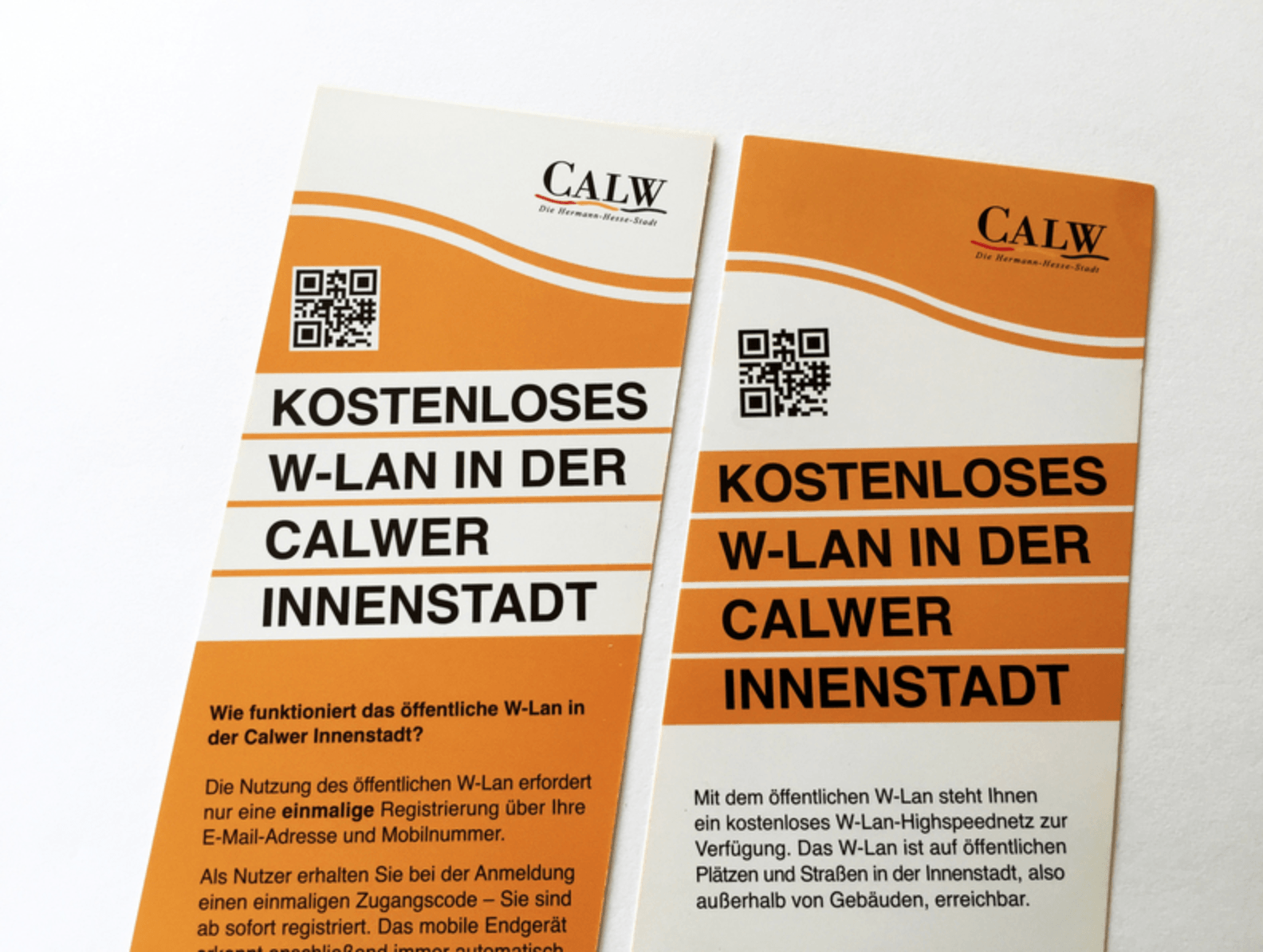 Stadt Calw - Flyer zum Calwer WLAN