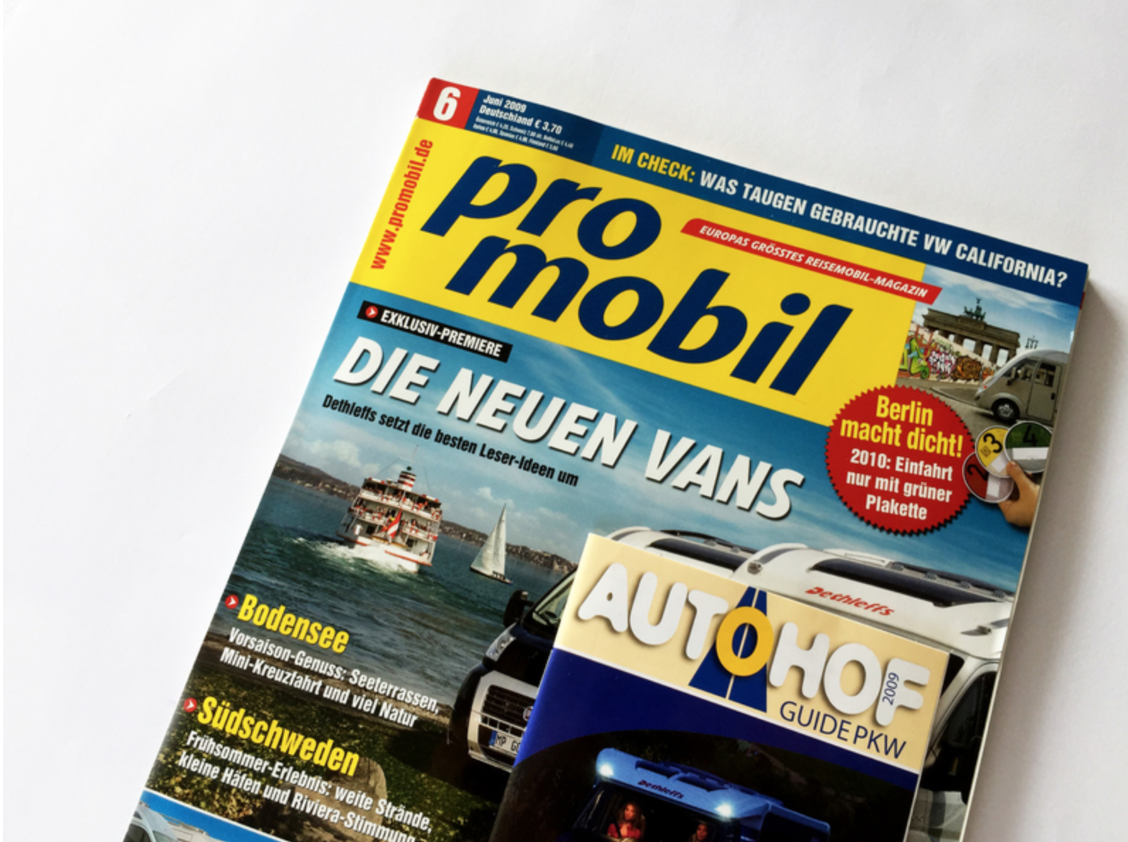 Autohof Guide auf Zeitschrift pro mobil