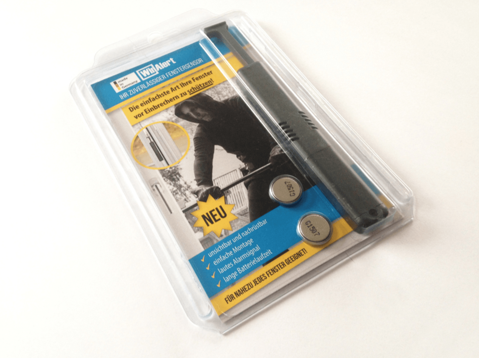 Firma Seuffer - WinAlert Flyer Produktverpackung