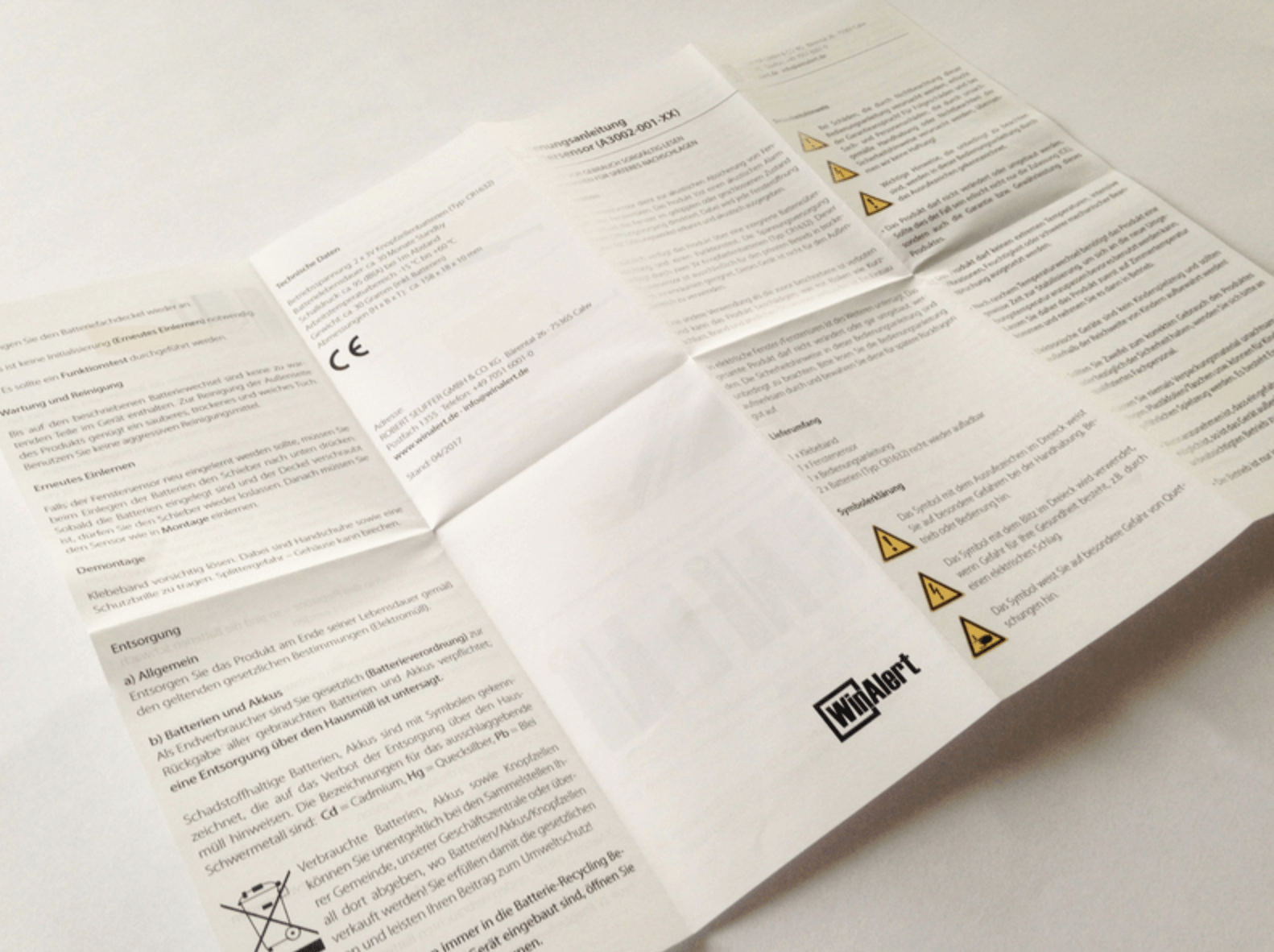 Firma Seuffer - WinAlert Flyer Bedienungsanleitung