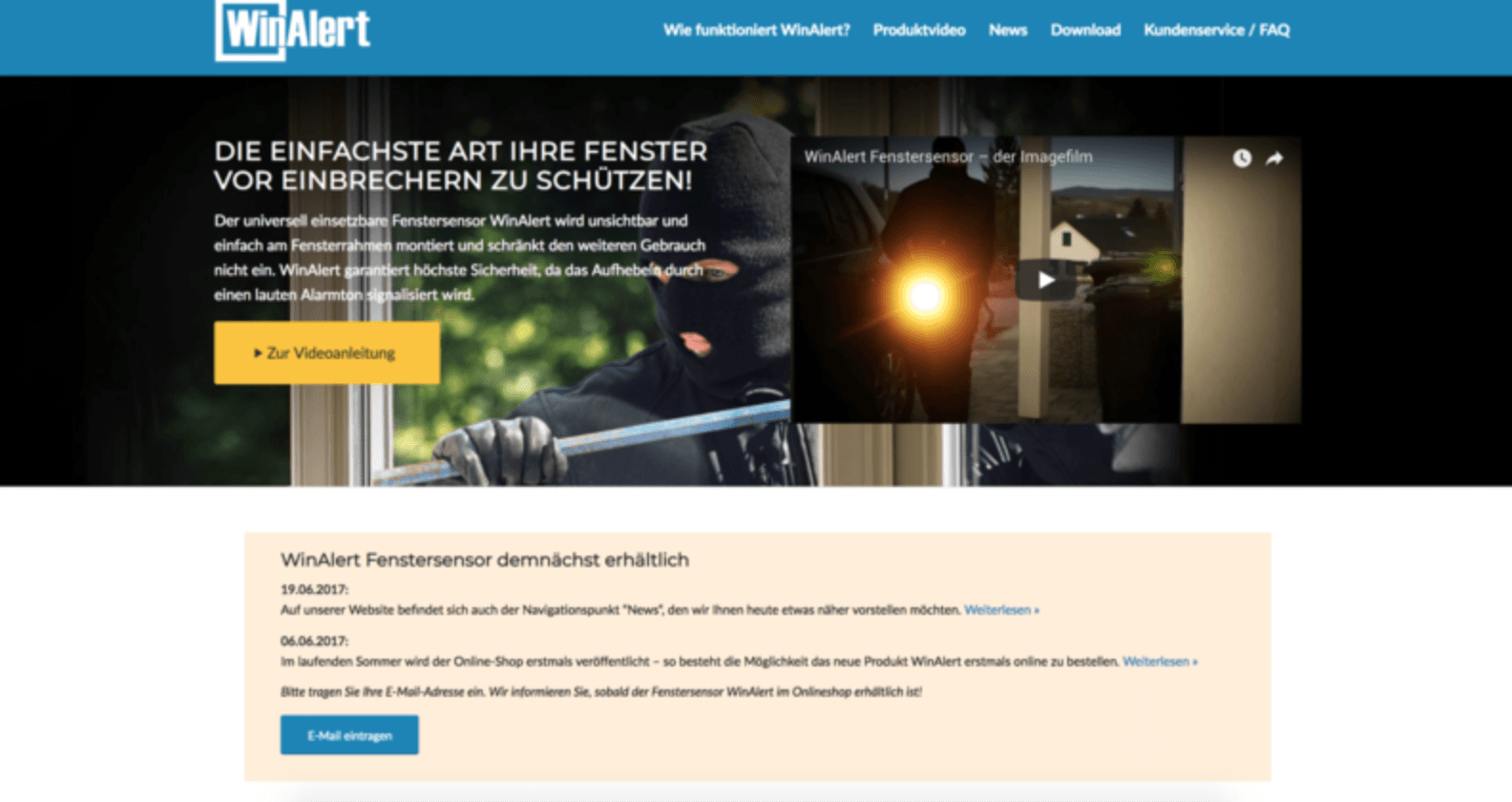 Firma Seuffer - WinAlert Website