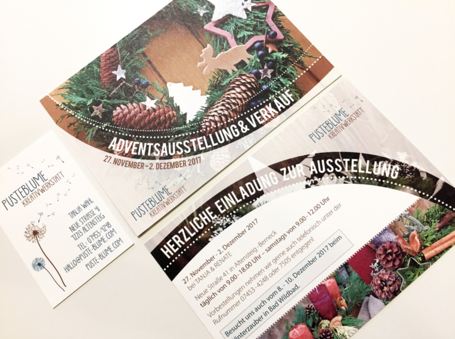 Pusteblume - Flyer zur Ausstellung