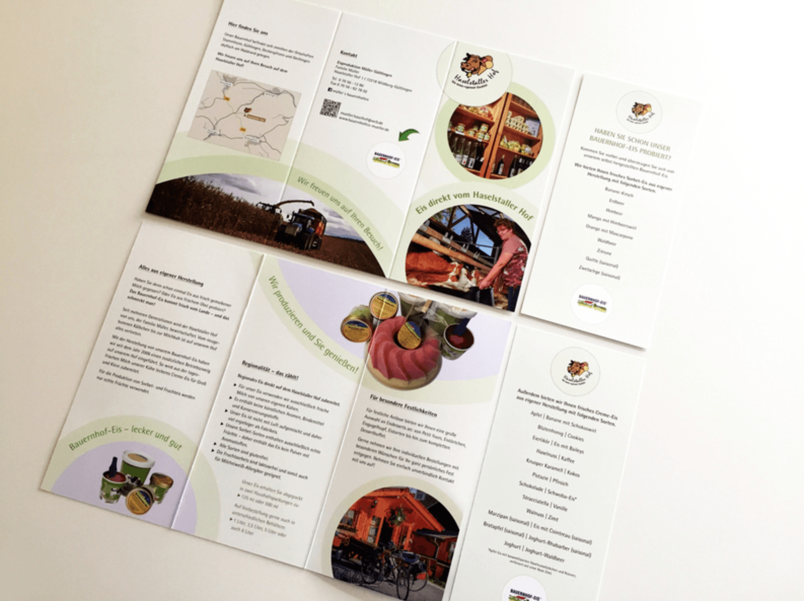 Haselstaller Hof - Bauernhof-Eis Flyer