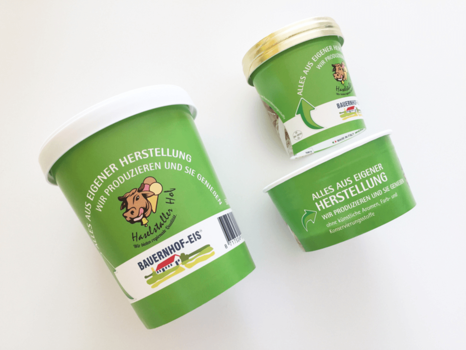 Haselstaller Hof - Bauernhof-Eis Eisbecher
