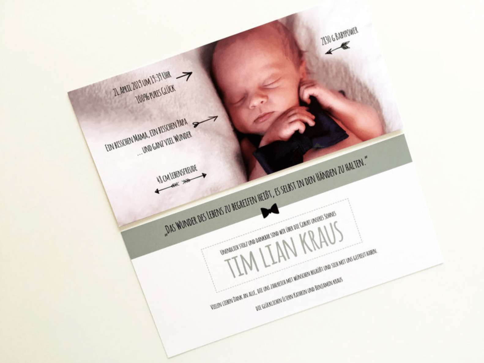 Geburtskarte