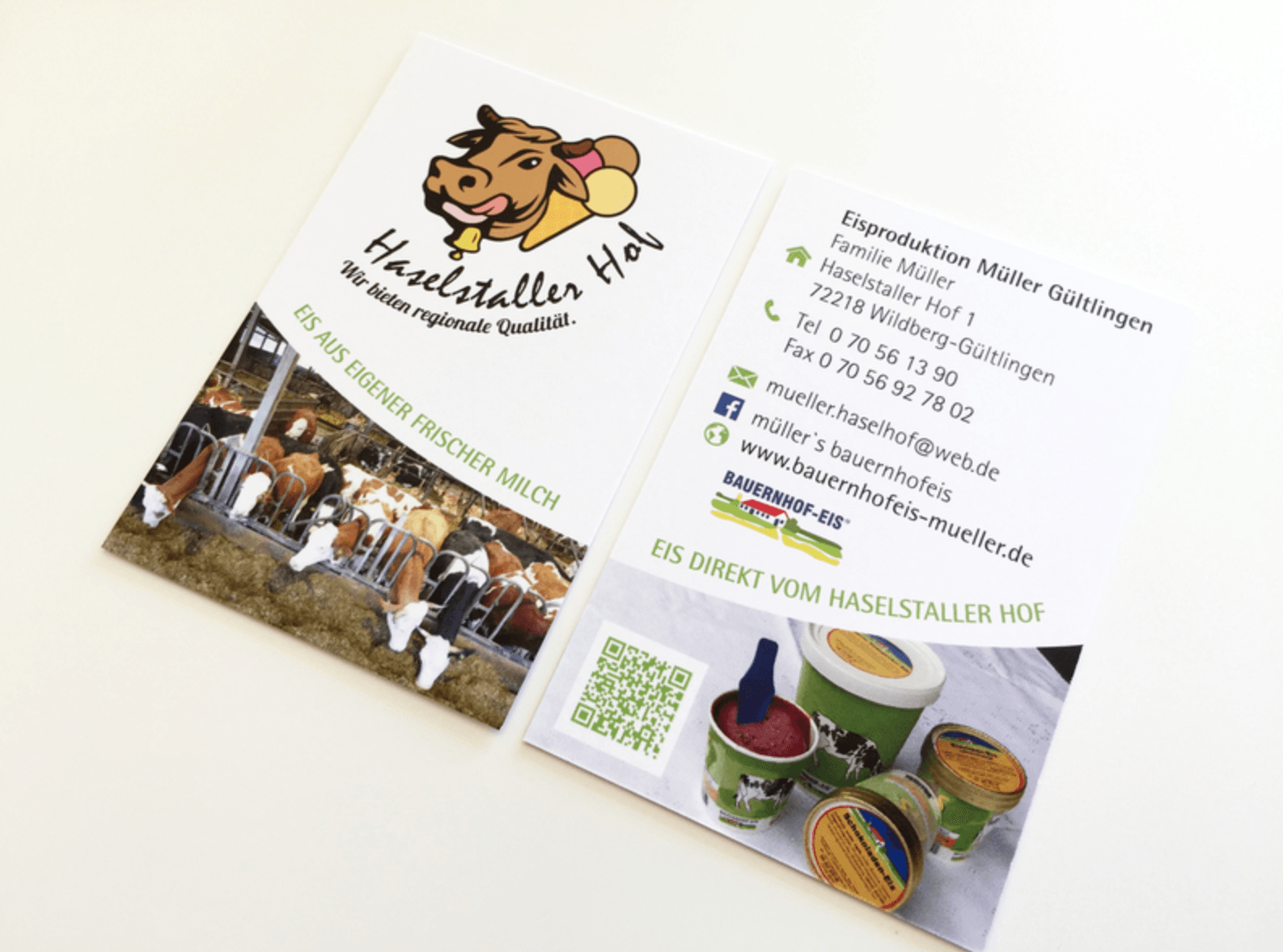 Haselstaller Hof - Visitenkarte