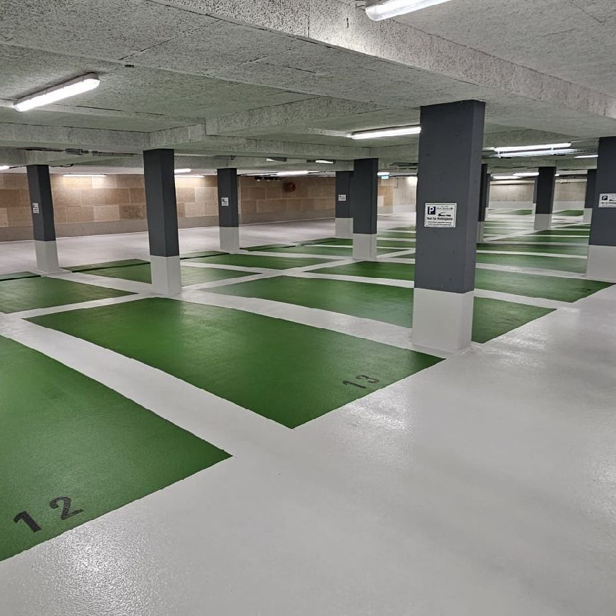 Parkhausbeschichtung + Markierung Parkhausbeschichtung