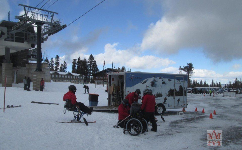 The Achievers skiing team