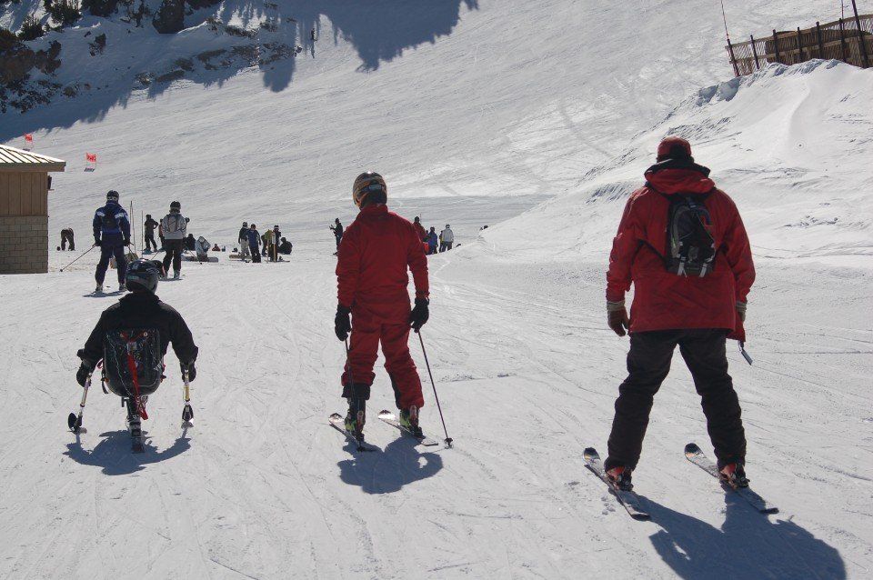 The Achievers skiing team