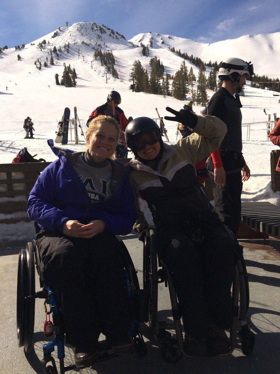 The Achievers skiing team