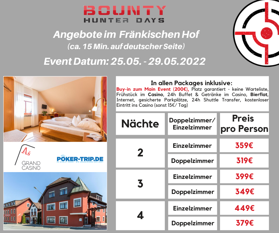 Angebote zu den Bounty Hunter Days im Grand Casino Asch Angebote zu den Bounty Hunter Days im Grand Casino Asch