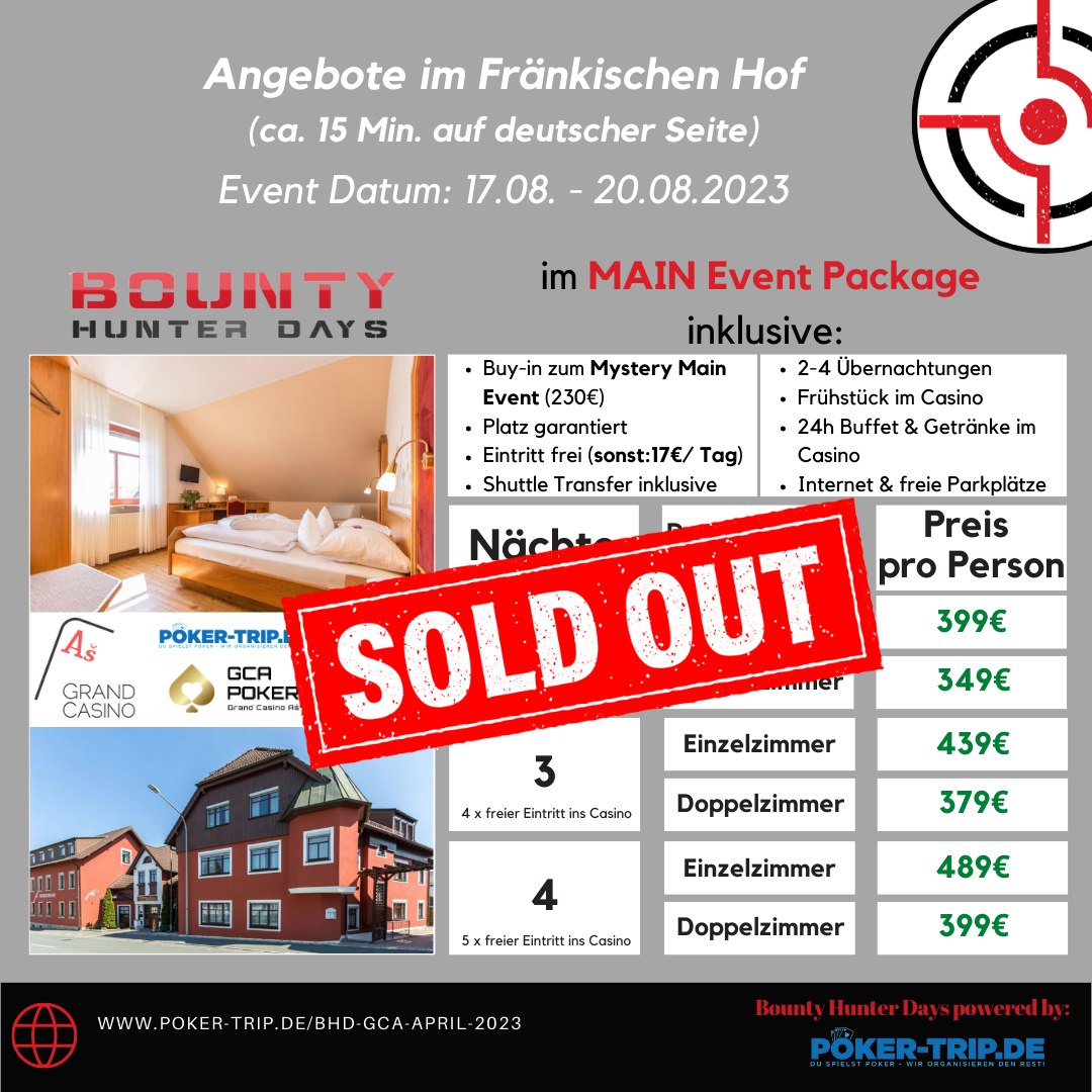 Angebote zu den Bounty Hunter Days im Grand Casino Asch im Hotel Schades Wohlfühlhotel Angebote zu den Bounty Hunter Days im Grand Casino Asch