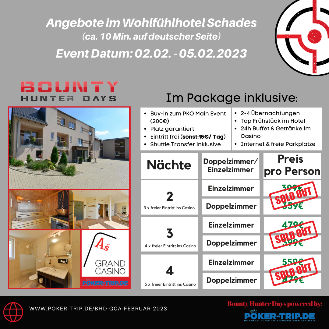 Angebote zu den Bounty Hunter Days im Grand Casino Asch im Hotel Schades Wohlfühlhotel Angebote zu den Bounty Hunter Days im Grand Casino Asch