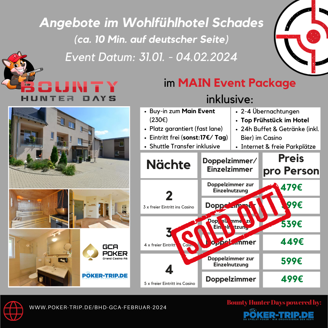 Angebote zu den Bounty Hunter Days im Grand Casino Asch im Hotel Schades Wohlfühlhotel Angebote zu den Bounty Hunter Days im Grand Casino Asch