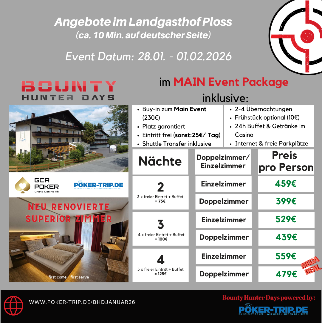 Angebote zu den Bounty Hunter Days im Grand Casino Asch im Hotel Schades Wohlfühlhotel Angebote zu den Bounty Hunter Days im Grand Casino Asch