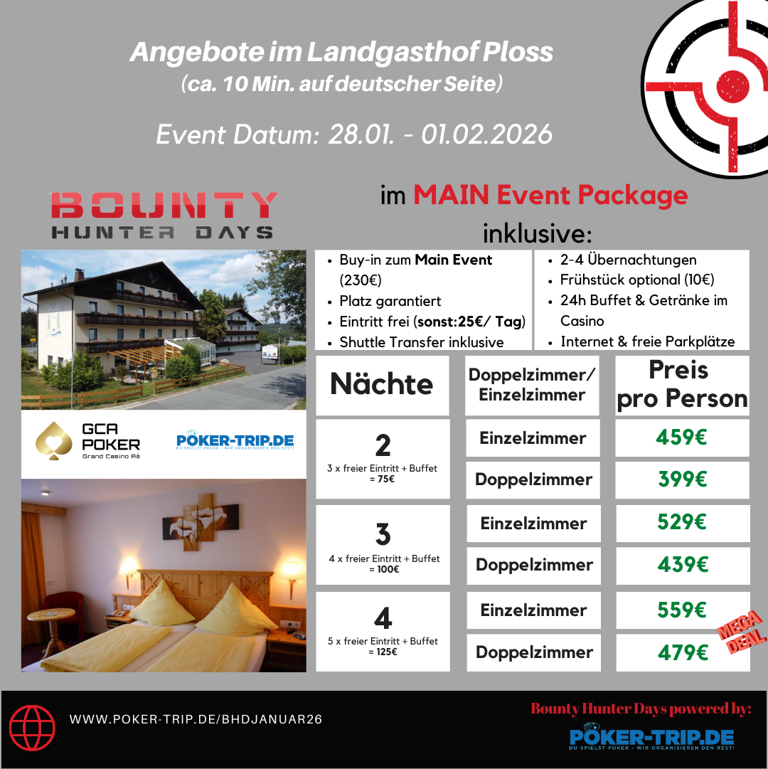 Angebote zu den Bounty Hunter Days im Grand Casino Asch im Hotel Schades Wohlfühlhotel Angebote zu den Bounty Hunter Days im Grand Casino Asch