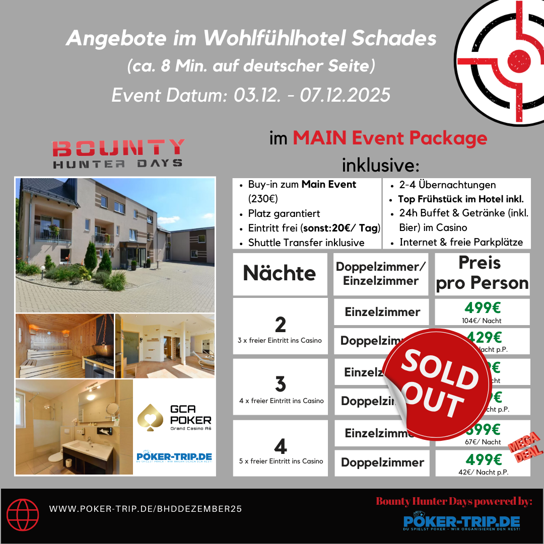 Angebote zu den Bounty Hunter Days im Grand Casino Asch im Hotel Schades Wohlfühlhotel Angebote zu den Bounty Hunter Days im Grand Casino Asch