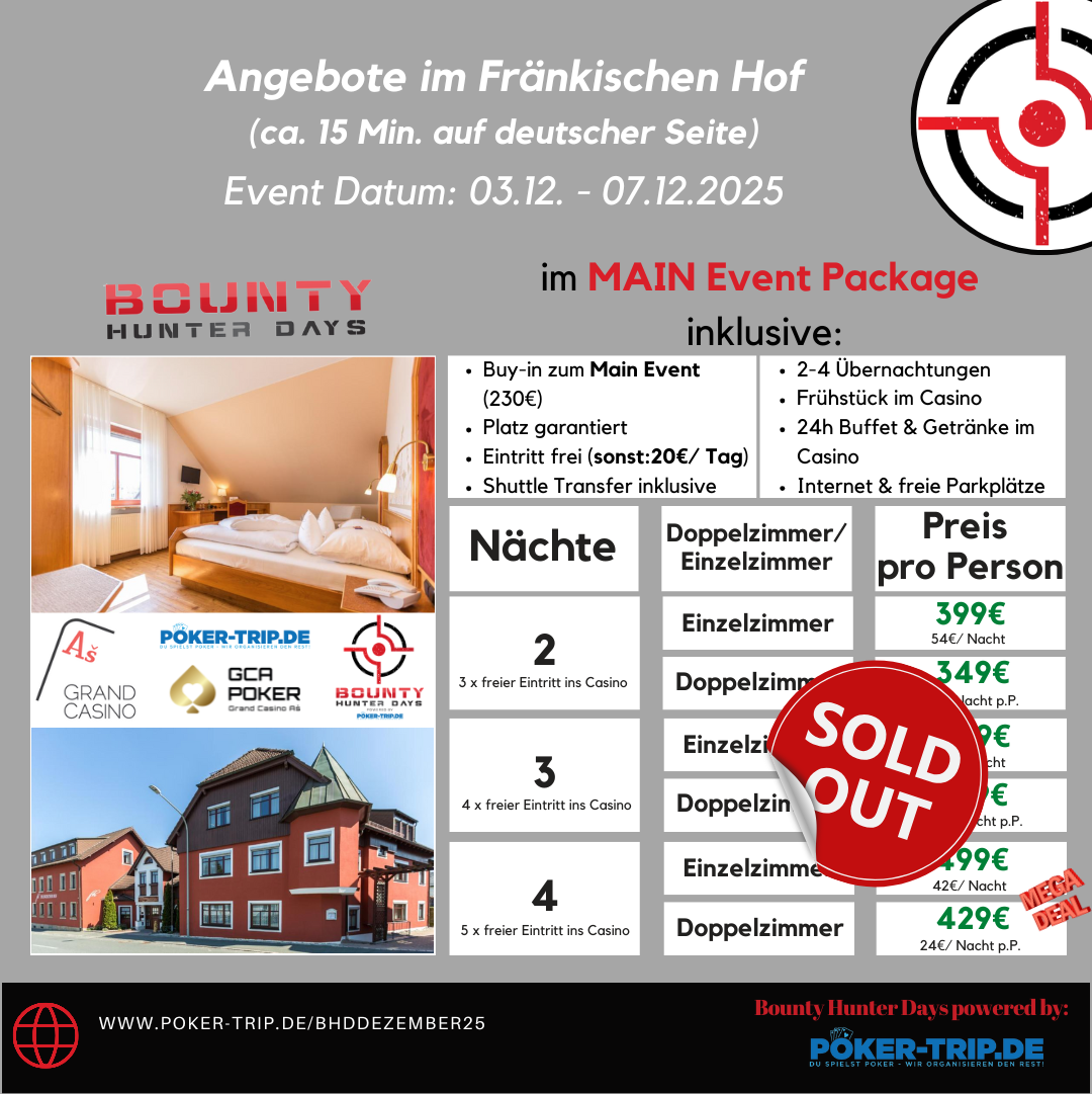 Angebote zu den Bounty Hunter Days im Grand Casino Asch im Hotel Schades Wohlfühlhotel Angebote zu den Bounty Hunter Days im Grand Casino Asch