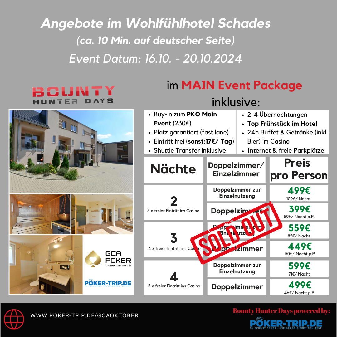 Angebote zu den Bounty Hunter Days im Grand Casino Asch im Hotel Schades Wohlfühlhotel Angebote zu den Bounty Hunter Days im Grand Casino Asch