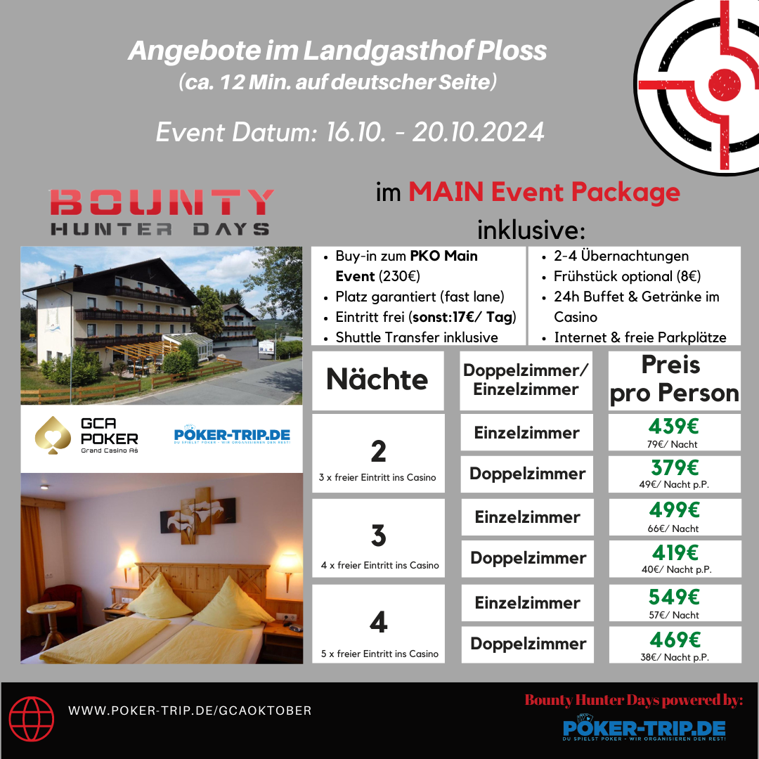 Angebote zu den Bounty Hunter Days im Grand Casino Asch im Hotel Schades Wohlfühlhotel Angebote zu den Bounty Hunter Days im Grand Casino Asch