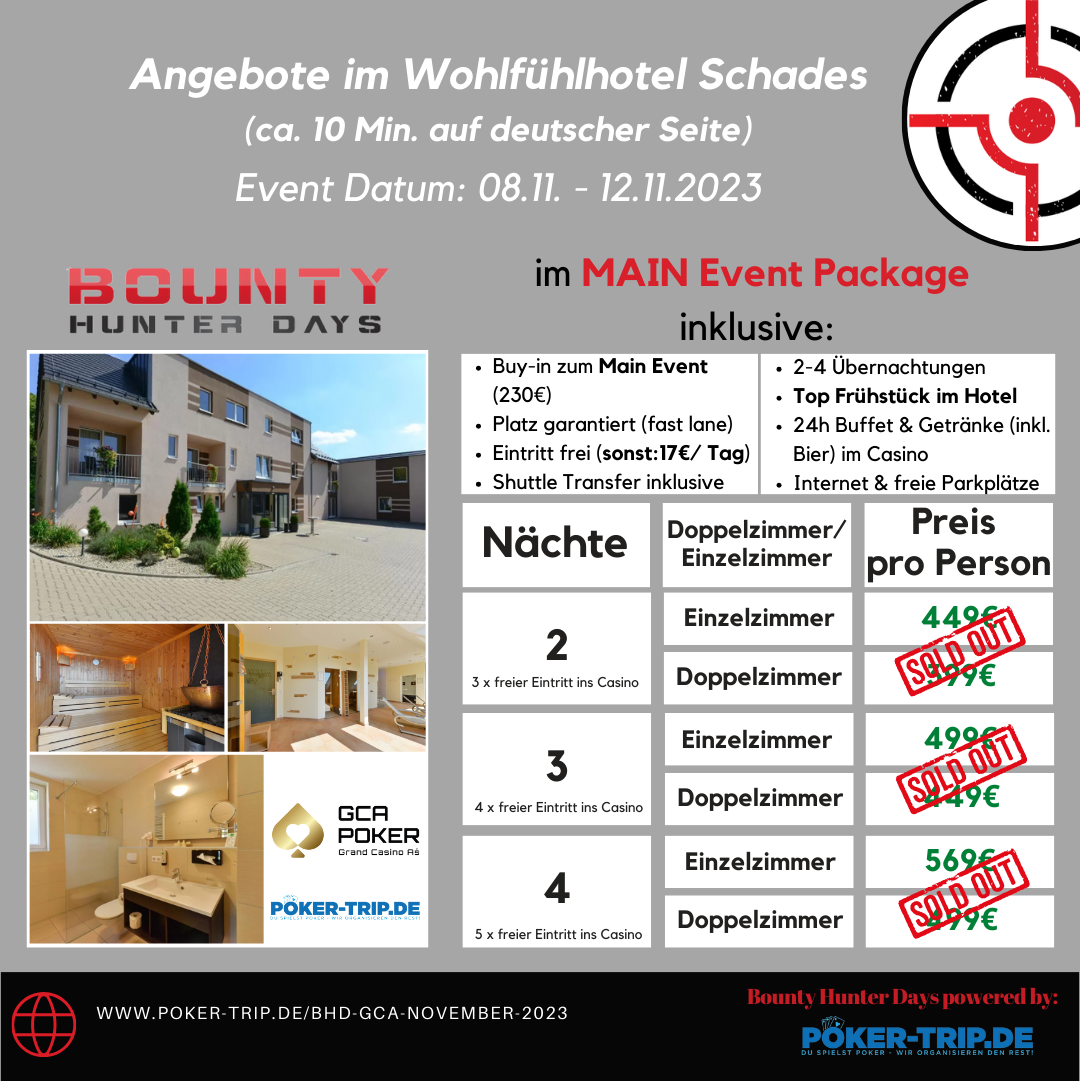 Angebote zu den Bounty Hunter Days im Grand Casino Asch im Hotel Schades Wohlfühlhotel Angebote zu den Bounty Hunter Days im Grand Casino Asch