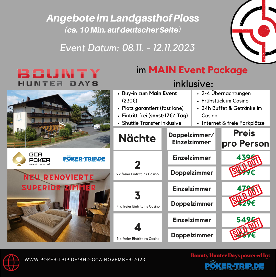 Angebote zu den Bounty Hunter Days im Grand Casino Asch im Hotel Schades Wohlfühlhotel Angebote zu den Bounty Hunter Days im Grand Casino Asch