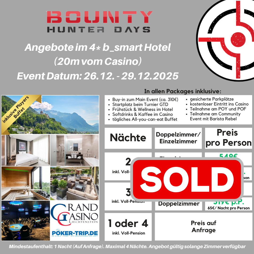 Angebote zu den Bounty Hunter Days im Grand Casino in Liechtenstein Angebote zu den Bounty Hunter Days im Grand Casino in Liechtenstein
