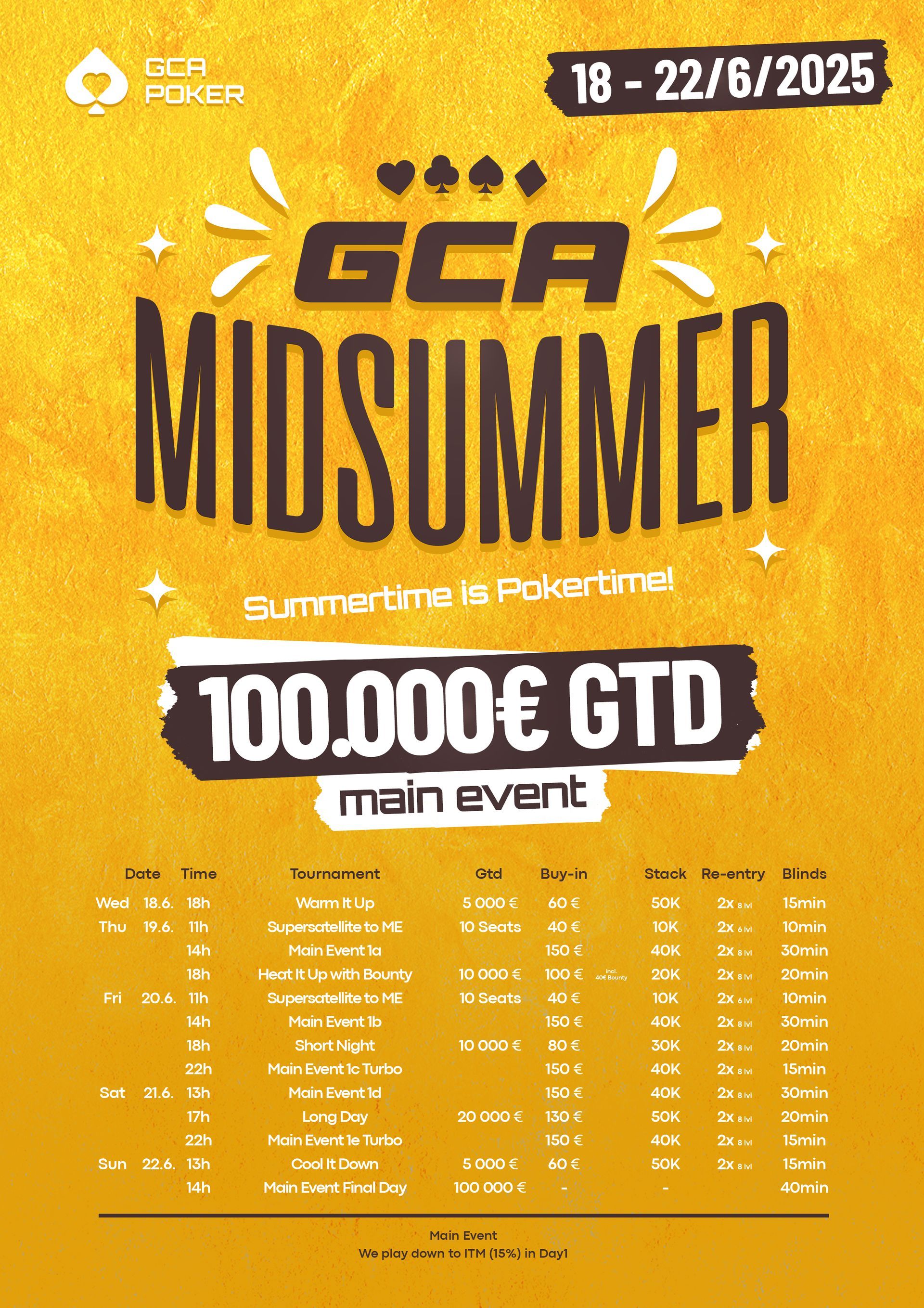Schedule zu den Bounty Hunter Days im Grand Casino Asch Schedule zu den Bounty Hunter Days im Grand Casino Asch