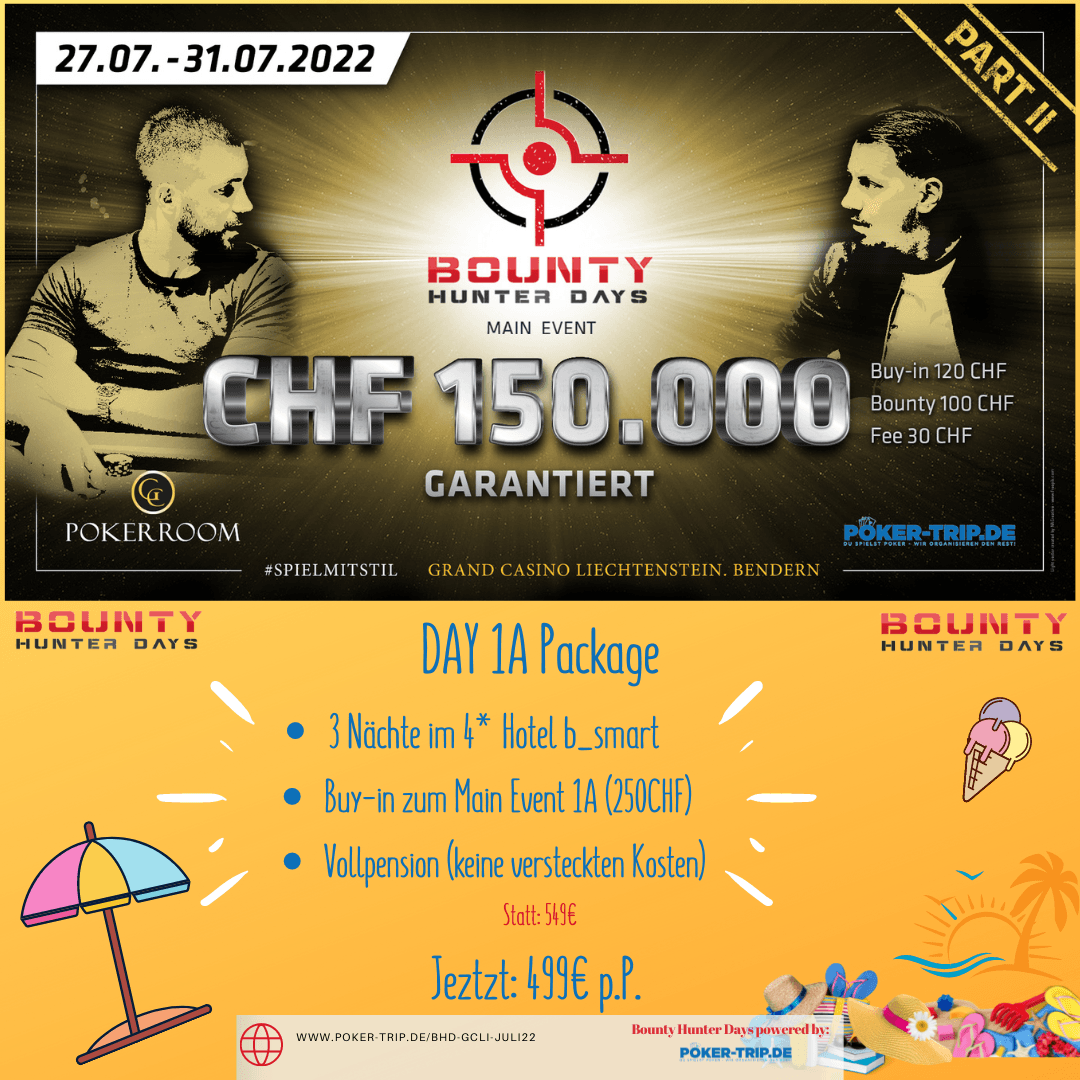 Angebote zu den Bounty Hunter Days im Grand Casino in Liechtenstein Angebote zu den Bounty Hunter Days im Grand Casino in Liechtenstein
